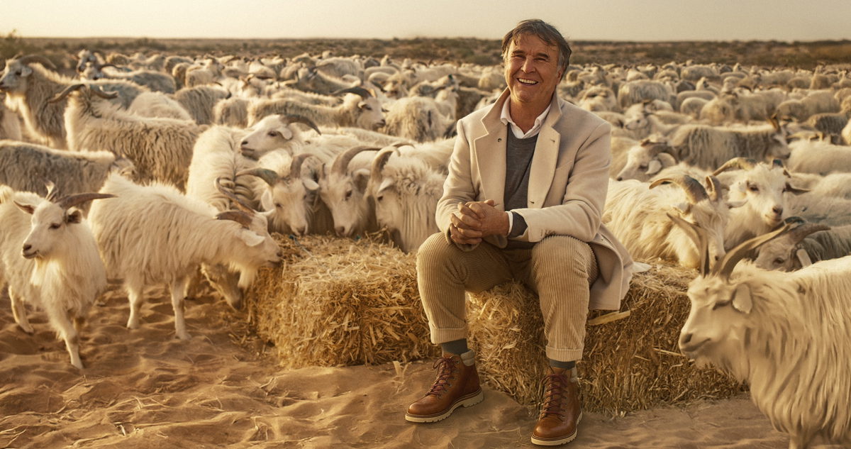 Fotogramma Dal Film, Con Brunello Cucinelli Tra Le Capre Cashmere In Mongolia (1)